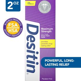 Desitin Maximum Strength Diaper Rash Cream with Zinc Oxide, 4.8 oz