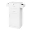 15 cm P2 density board pitted surface 2 drawers 1 door 6 hair dryer double ear cabinet with lock Salon cabinet white