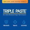 Triple Paste Diaper Rash Cream, Hypoallergenic Medicated Ointment for Babies, 2 oz